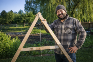Fabriquer un outil de mesure pour l’observation du terrain (A-frame) en permaculture